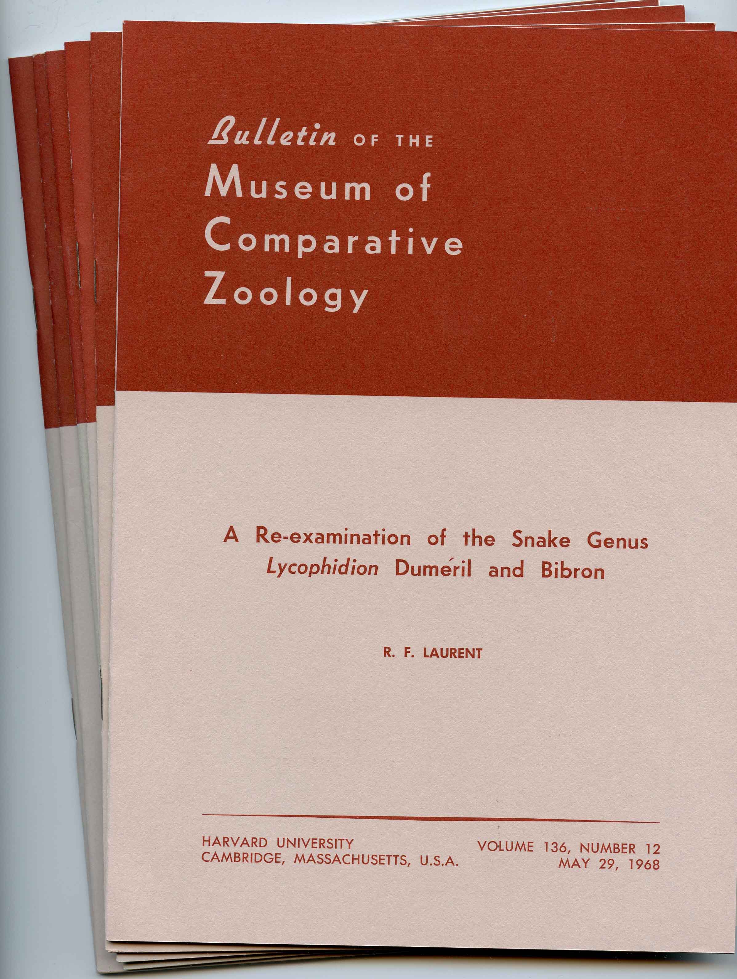 Image for Bundle # 2 (Bulletin of the Museum of Comparative Zoology),