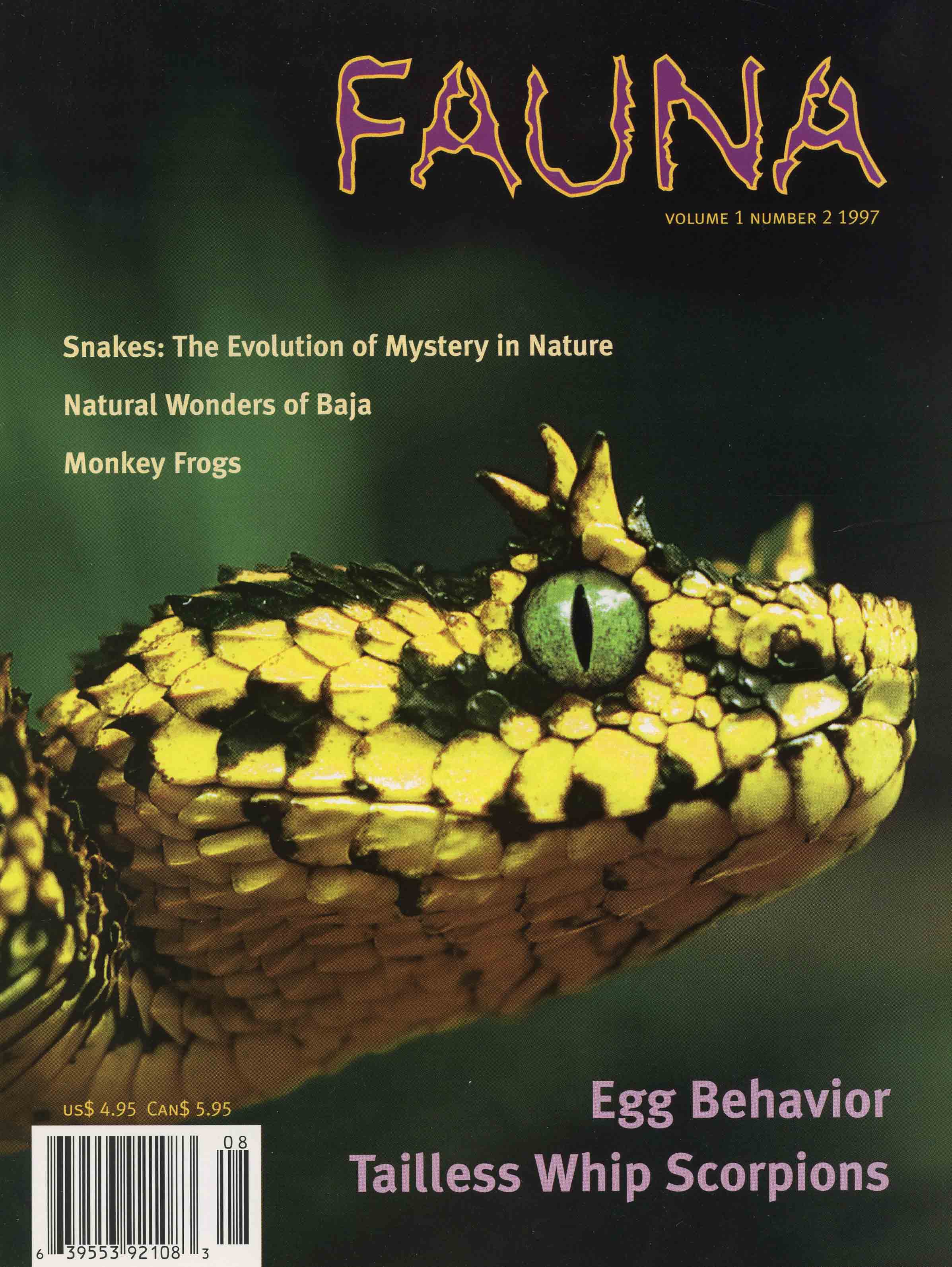 Image for Fauna, Volume 1, Number 2,