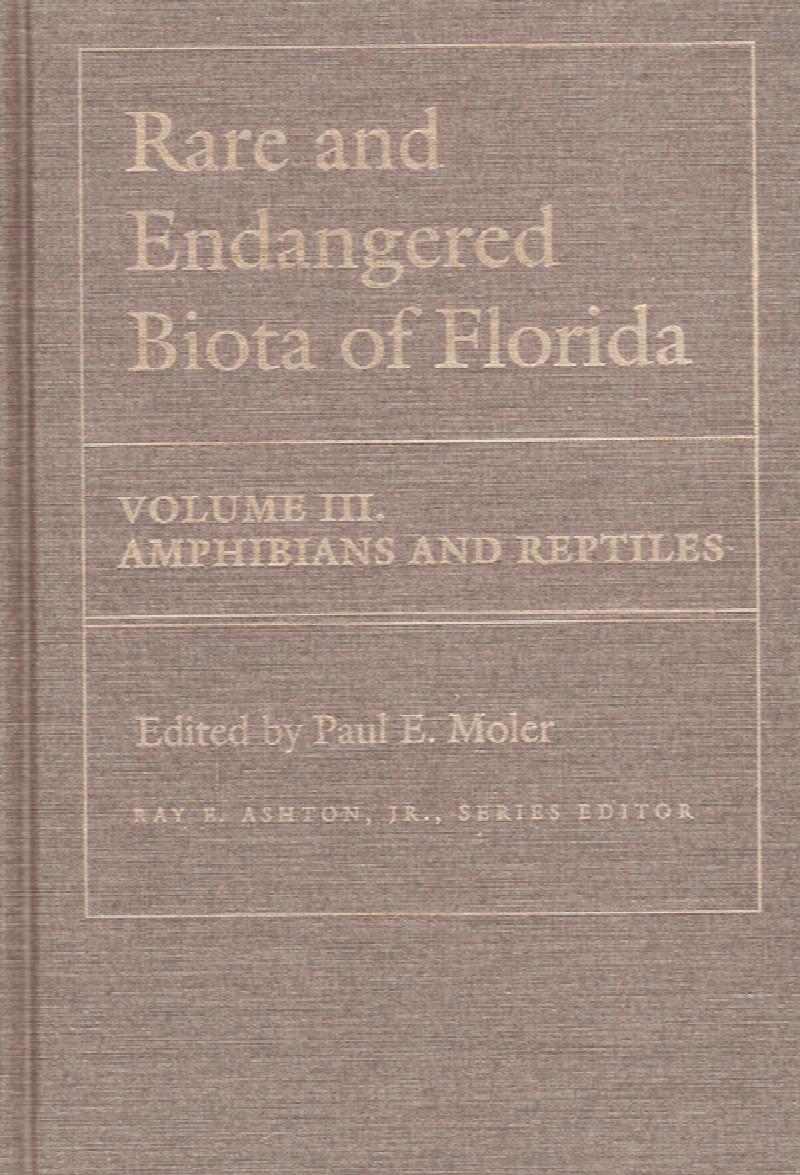 Image for Rare and Endangered Biota of Florida, Volume III,
