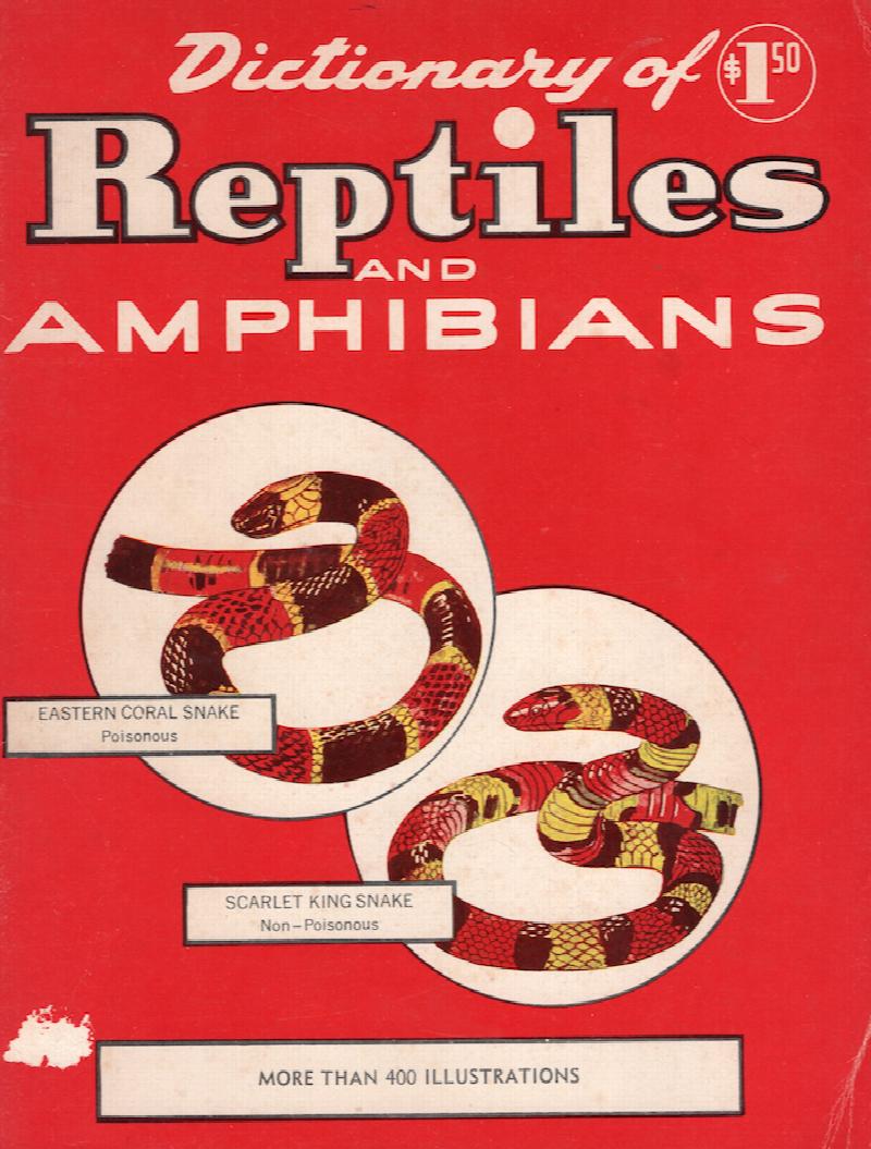 Image for Dictionary of Reptiles and Amphibians,