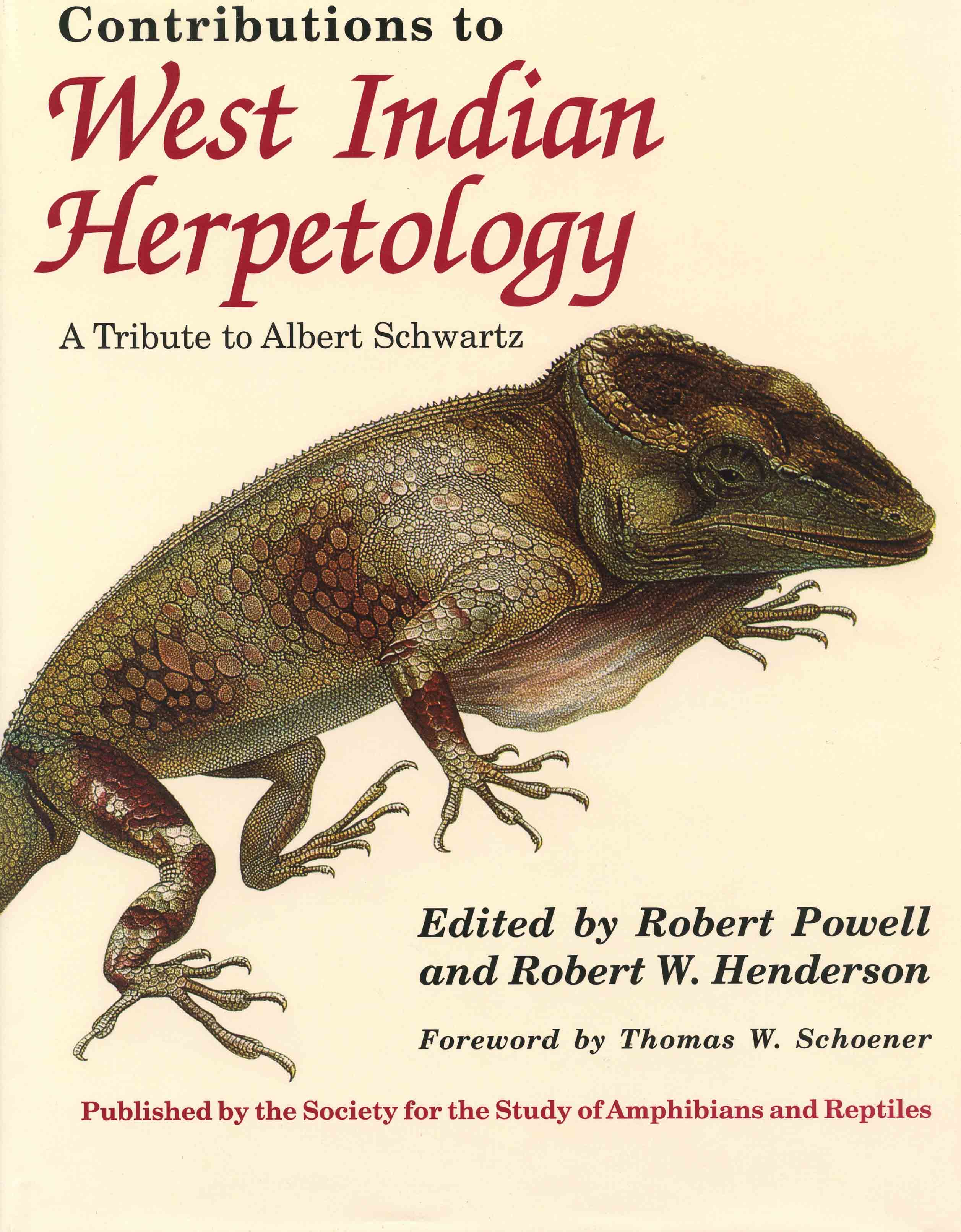 Image for Contributions to West Indian Herpetology: A Tribute to Albert Schwartz,