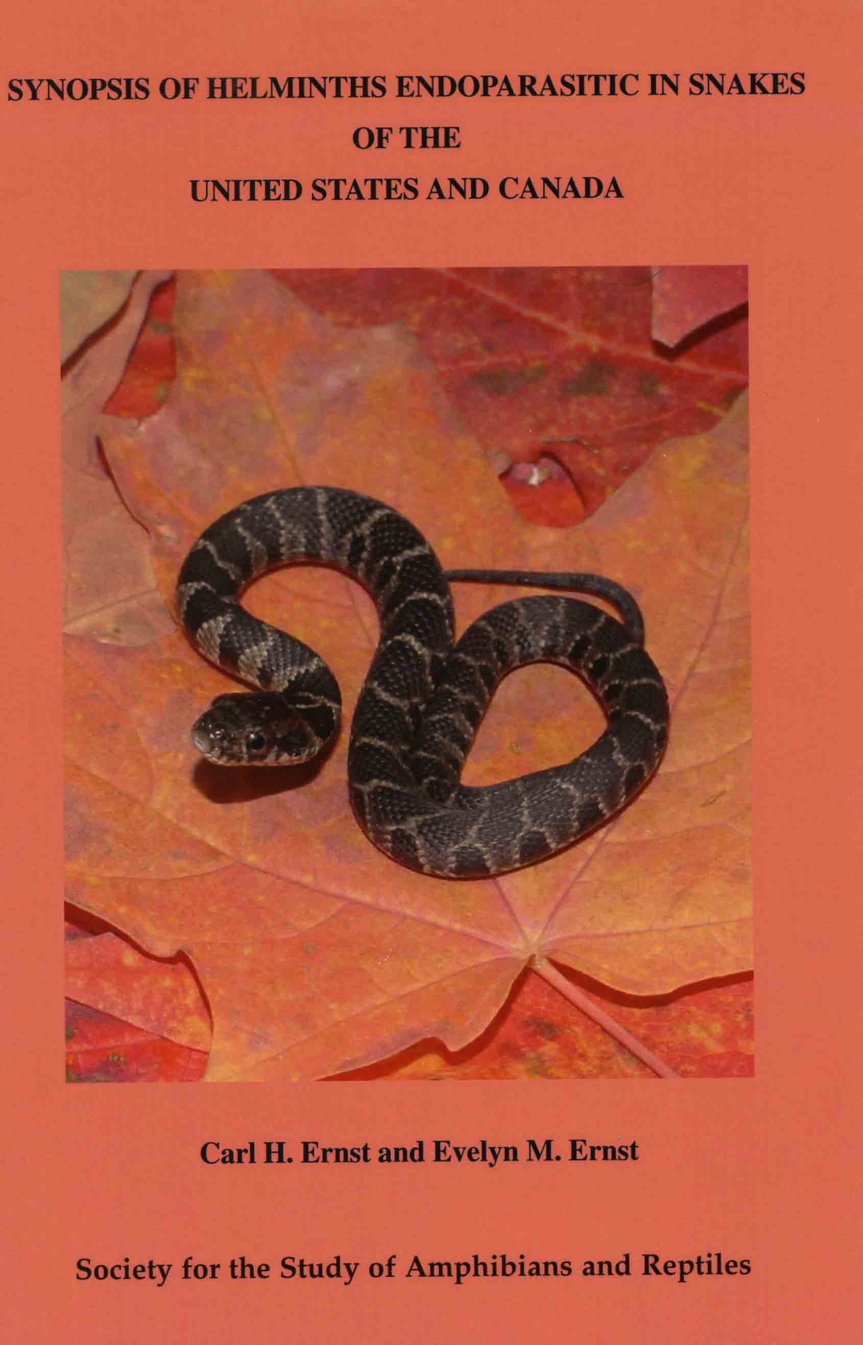 Image for Synopsis of Helminths Endoparasitic in Snakes of the United States and Canada,