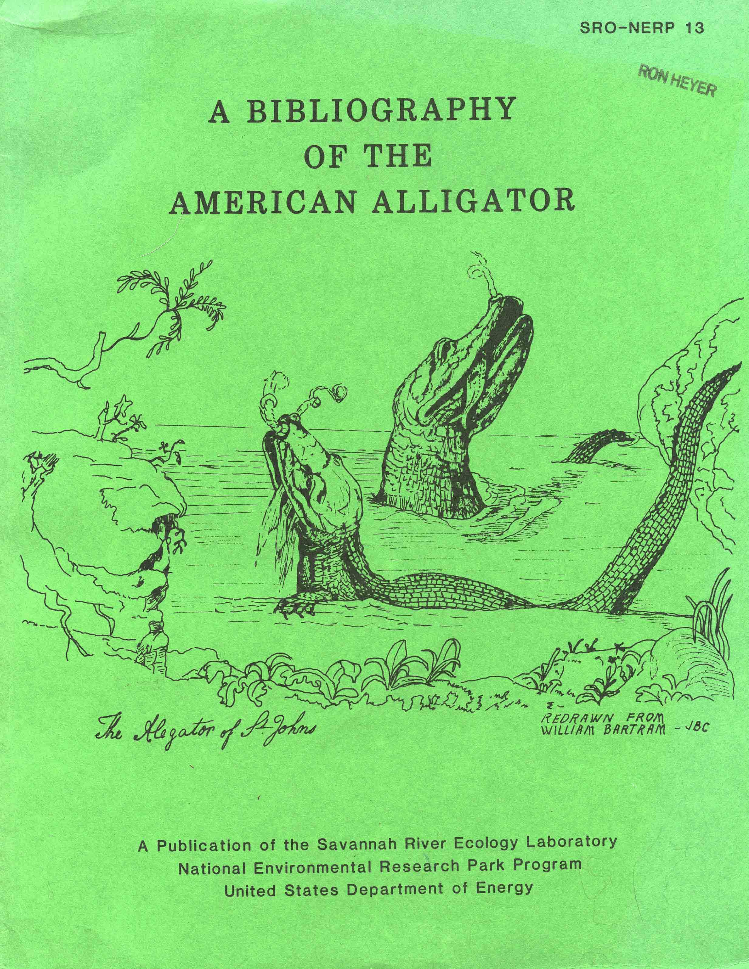 Image for A Bibliography of the American Alligator (Alligator mississippiensis)